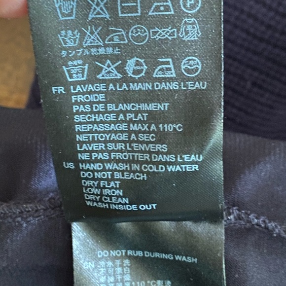 Sandro navy blue sweater with satin and lace - Picture 6 of 10